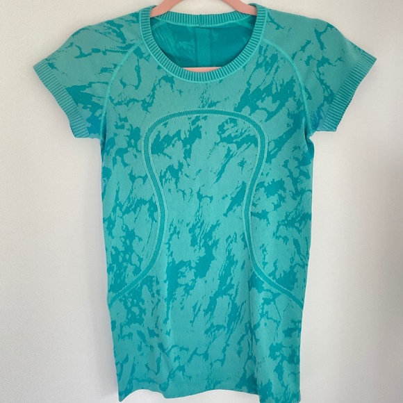 Lululemon Swiftly Tech Short Sleeve Top 4 Teal Blue - Picture 4 of 8